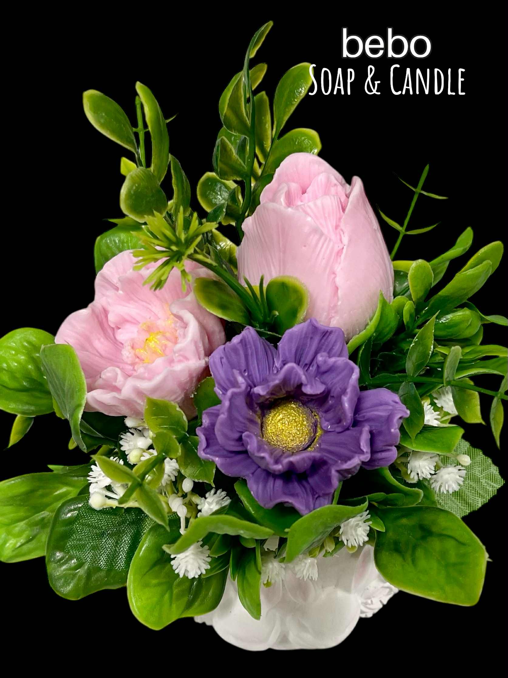 Kikelet- illatos szappanvirág dekoráció - Image 2