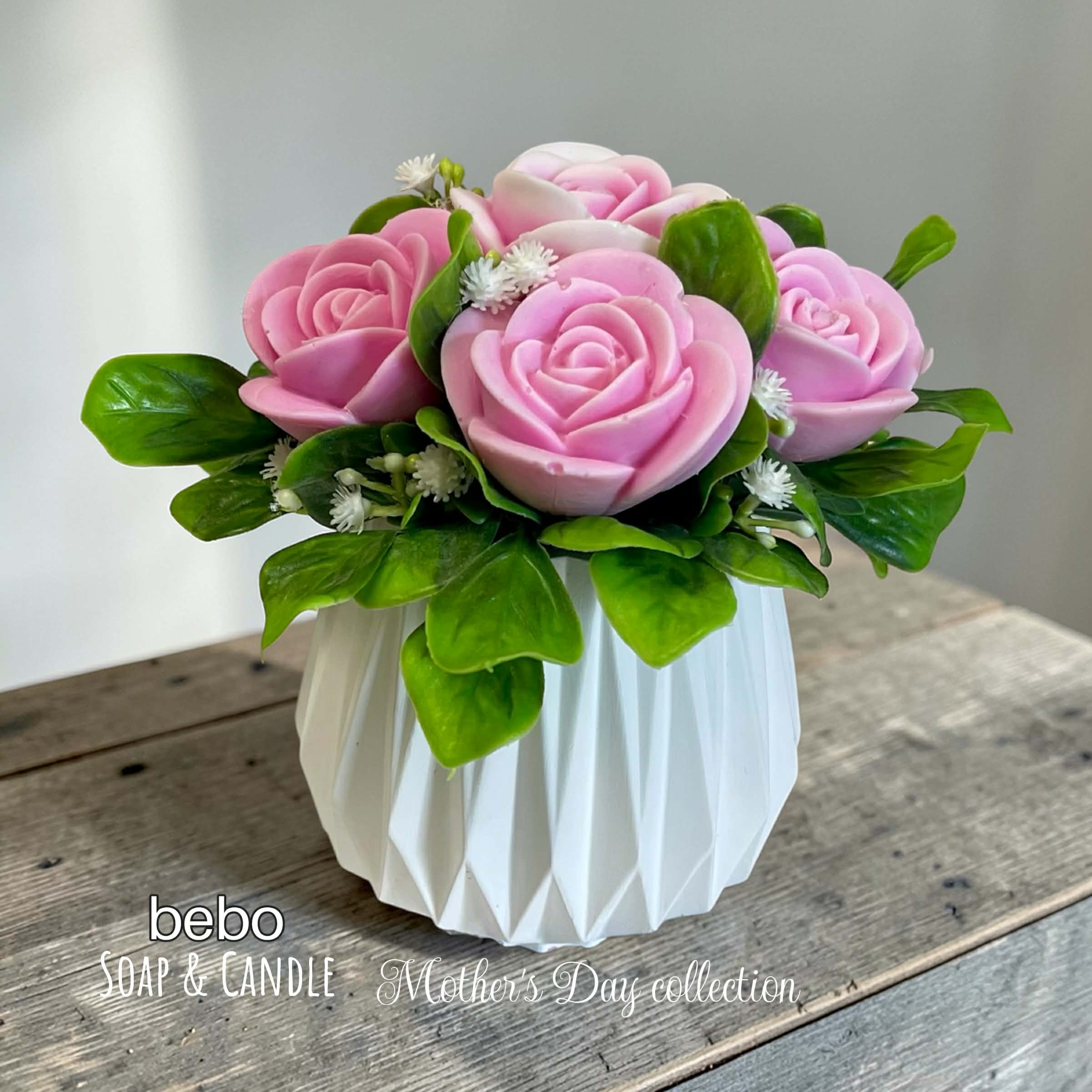 Időtlen rózsák - Anyák napi illatos szappanvirág dekoráció